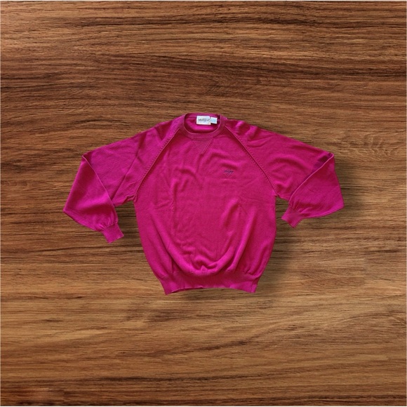 Mark Scot Collection La gorce  pink Round-Neck Sweater~ Large long sleeve - Picture 3 of 16